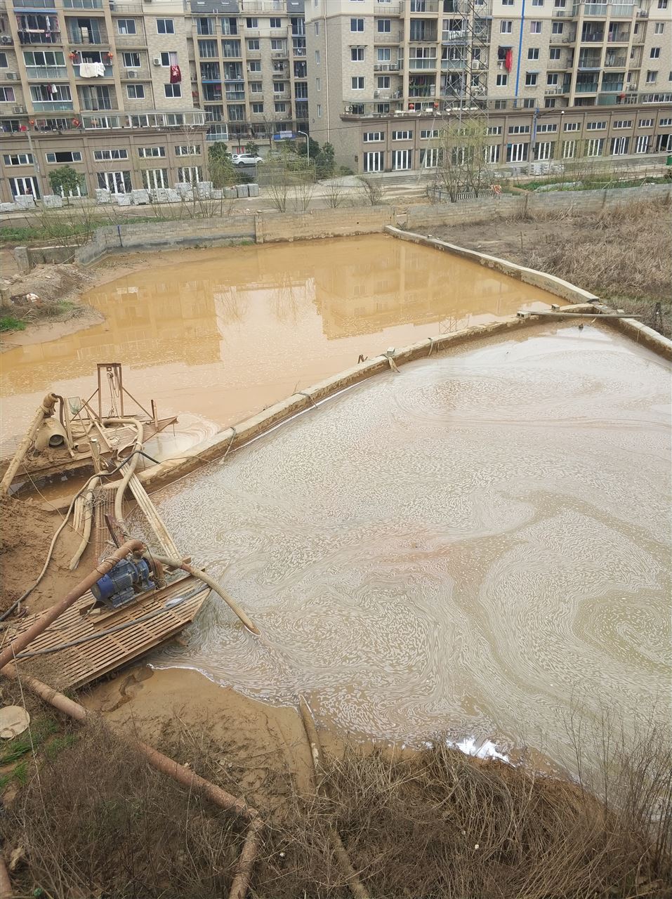 鹿泉沉淀池淤泥清理-厂区废水池淤泥清淤