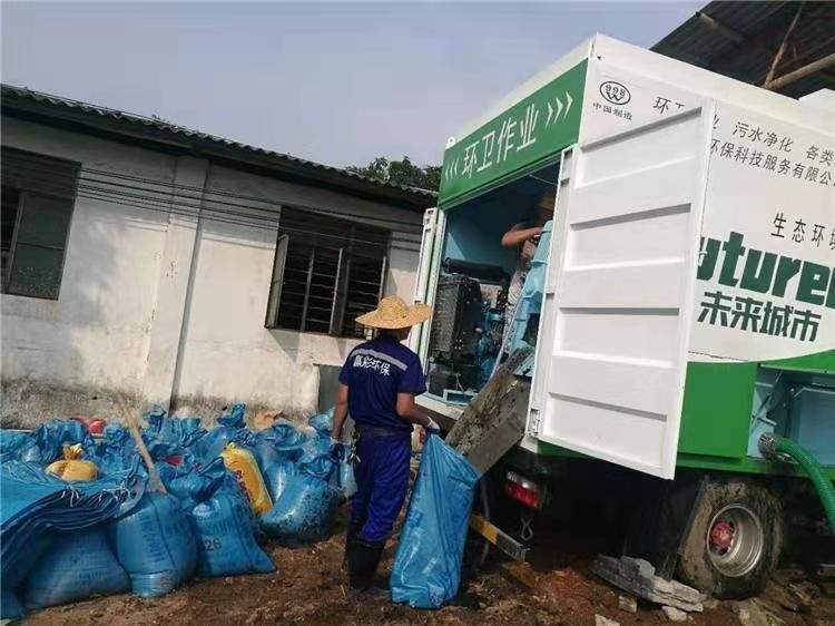 鹿泉工业污泥压干处理